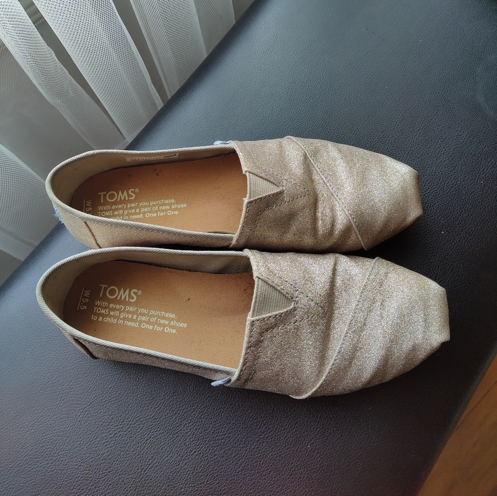Toms Rose Gold Flats